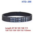 thumbnail image 1 of HTD 3M Rubber Timing Belt Closed Loop Pitch Length 87 90 105 108 111 120 123 126 129 132 135mm Width 10mm 15mm 3M-105 3M-120, 1 of 4
