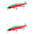 thumbnail image 1 of Greeniant Señuelos de pesca artificiales, cebos reutilizables, cebos de pesca portátiles, accesorios para agua de mar, agua dulce, tipo F GRAMO 2piezas, 1 of 6