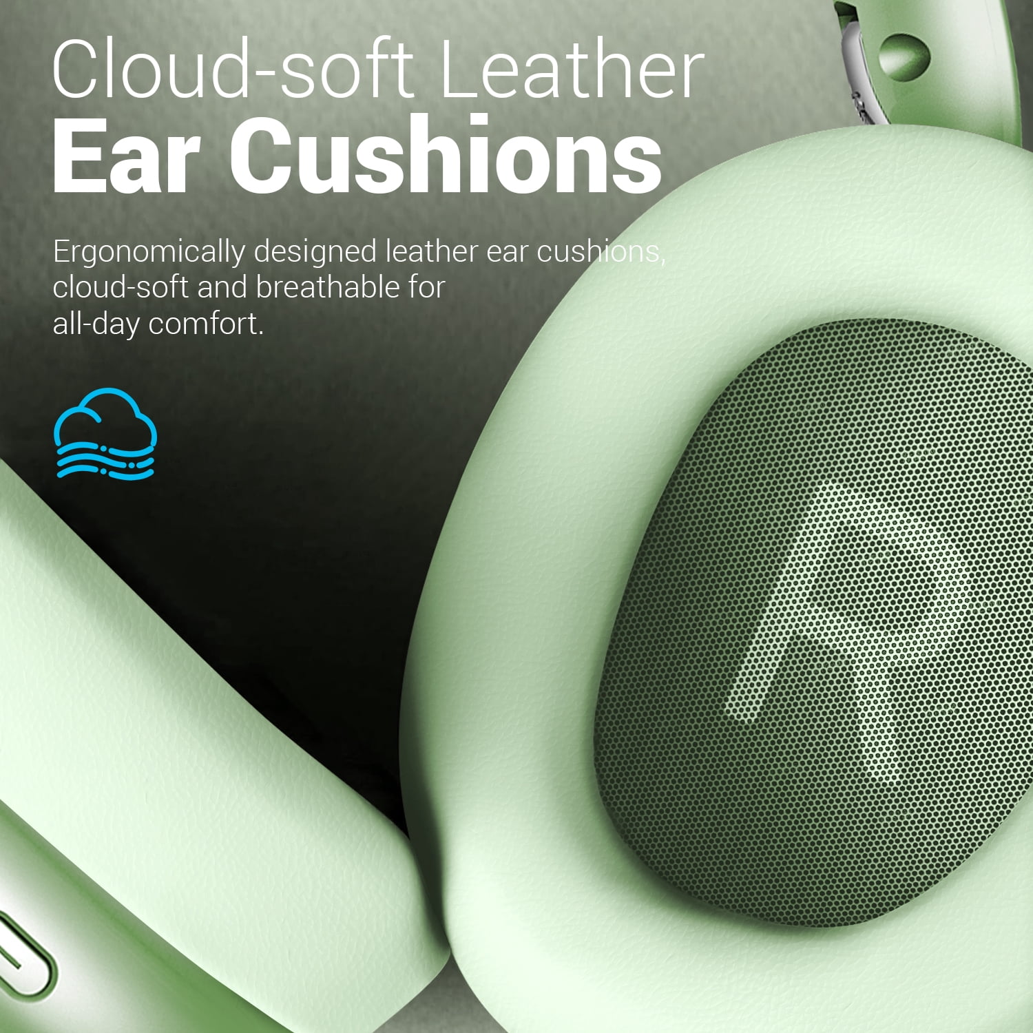 Mahipey Y01 Wireless Over-Ear Headphones with Active Noise Cancelling,Hi-Res Audio,48H Playtime,Foldable Design Bluetooth Headphones for iPhone/Samsung/Android/PC(Green)