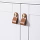 thumbnail image 1 of 4 PCS Tirador de cuero para muebles Tirador de puerta de cuero Tiradores de armario de cuero Tirador de puerta de cocina de cuero Tirador de puerta de armario de cuero marrón Rojo Verde, 1 of 5