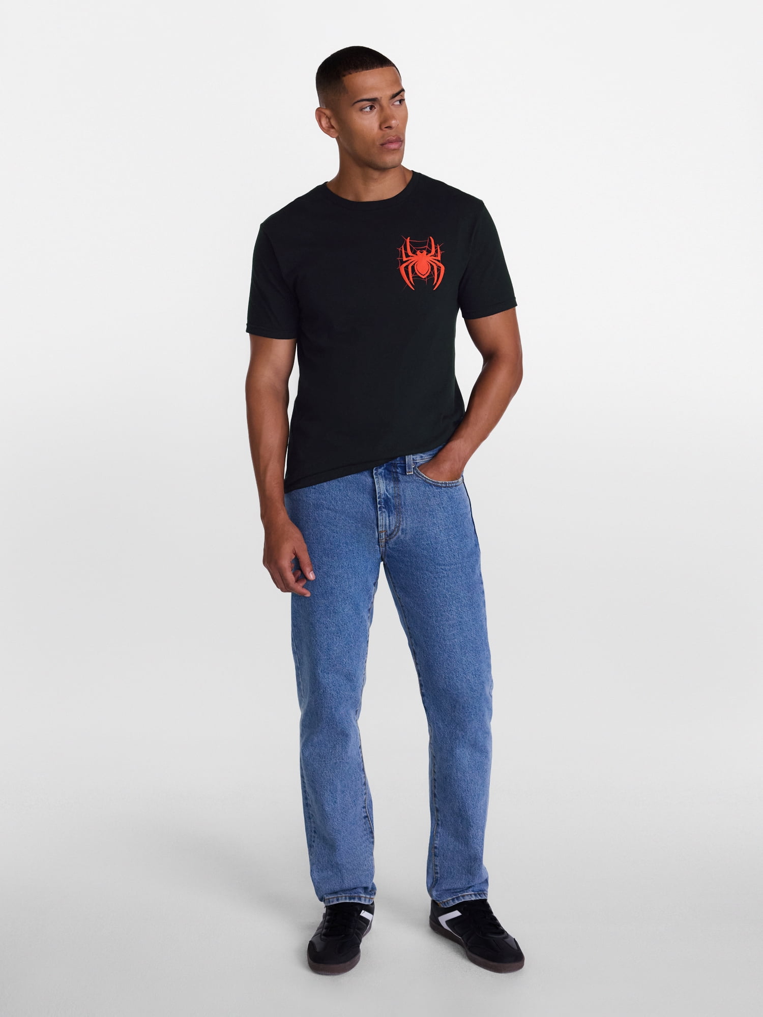 Marvel's Spider-Man Men's and Big Men's Front Back Graphic Cotton Tee, Sizes S-3XL