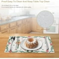 thumbnail image 2 of Christmas Placemats Set of 4, 12×18 Inch Xmas Linen Fabric Table Mats for Party Kitchen Dining Decoration, 2 of 6
