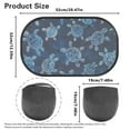 thumbnail image 6 of KUIFORTI Car Window Shades for Side Window Screens, 2 Pack Cling Sun Shade Blocker, Glare Shield and UV Rays Protection for Your Child 20.47" x 12.59", Turtle Print, 6 of 6