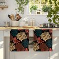 thumbnail image 4 of Coastal Coral Reef Kitchen Towels Set of 3, Abstract Orange Yellow Corals Undersea Absorbent Dish Towels for Kitchen, Microfiber Hand Towel, Quick Drying Tea Towel for Cleaning Decorative Dishcloths, 4 of 7