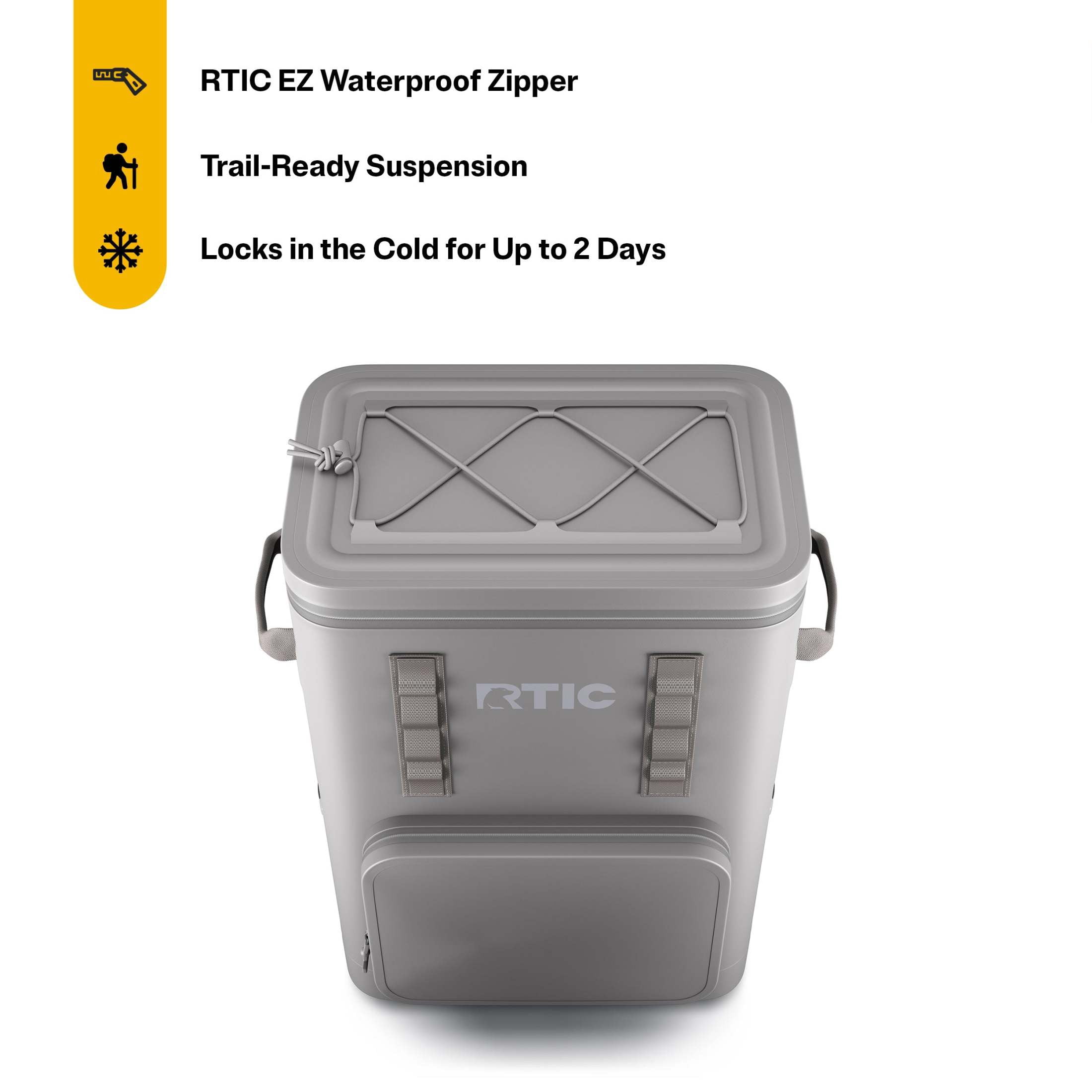 RTIC 48 Can Ultra-Tough Backpack Cooler, Leakproof, Waterproof Zipper, Graphite