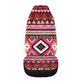 thumbnail image 3 of Uourmeti Automobile Interior Seat Cover Anti-Slip Auto Seat Protector Polyester Colorfast, Suitable for Car SUVs, Pink Geometric Print, 3 of 6