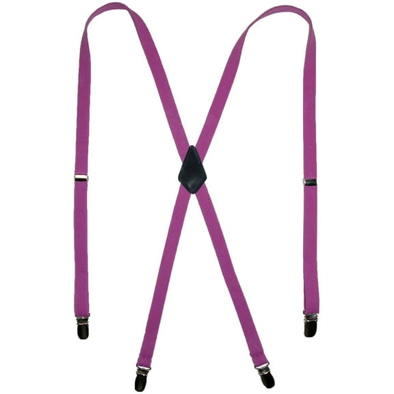 CTM Elastic Clip-End 1/2 Inch Skinny Urban Suspenders (Women)