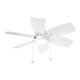 thumbnail image 1 of Ventilador de Techo "32 Clásico Blanco 6 Aspas 3 Velocidades LámparaYa 20952-1 / Poppy, 1 of 6