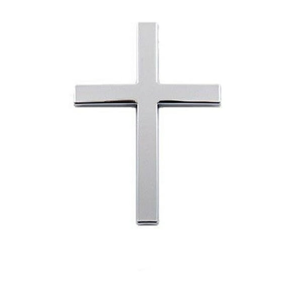 Pegatina de Coche con Emblema de Cristo de Metal | Insignia automotriz de aleación • Etiqueta tridimensional resistente a los arañazos • Decoración trasera a prueba de decoloración • Detalles de
