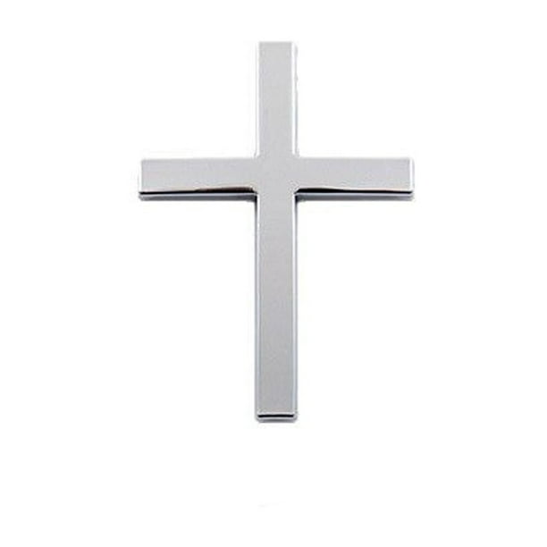 Pegatinas Metálicas con El Emblema de Cristo | Etiquetas Tridimensionales para Automóviles | Resistentes a Los Arañazos | Decoración para La Luneta Trasera | Tamaño: 6,35 X 4,57 Cm | 1 Pegatina de Al