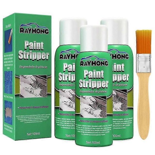 3Pcs 100ML Car Paint Remover Metal Surface Paint Stripper High Efficiency Car Hub Scratch Free Cleaning Paint Remover Stripping