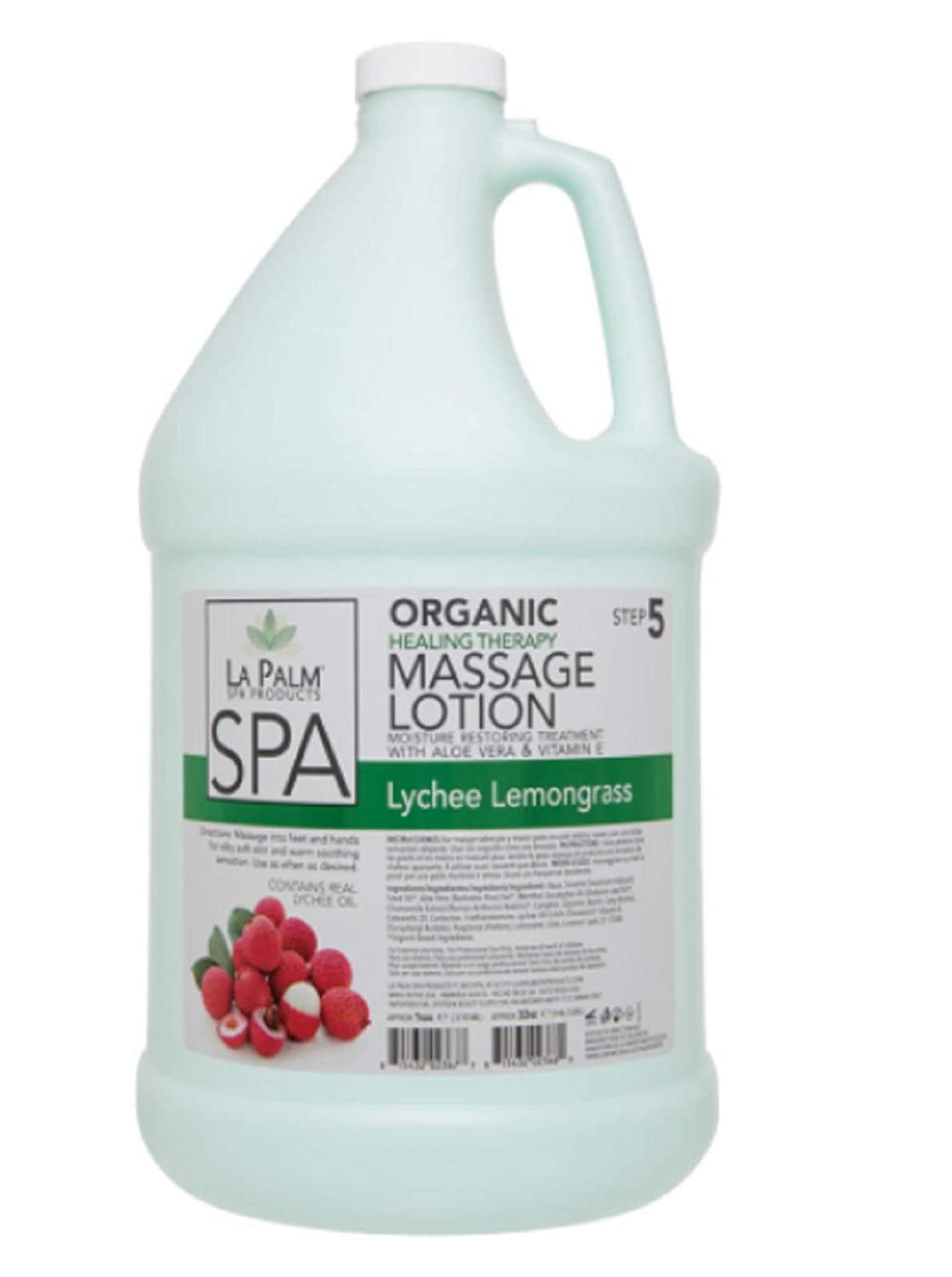 Organic Healing Therapy Massage Lotion 1 Gal Lychee Lemongrass