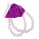 thumbnail image 1 of Flores de mano hechas a mano con perlas s Ramillete de muñeca nupcial para mujeres niñas Púrpura Sunnimix Ramillete de perlas de muñeca, 1 of 8