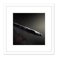 thumbnail image 1 of Space ESO Illustration Interstellar Asteroid Oumuamua 8X8 Inch Square Wooden Framed Wall Art Print Picture with Mount, 1 of 4