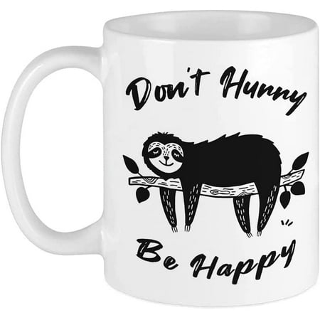 

Funny Gag Gift Funny Sloth Coffee Mug for Men Women Cute Sloth Mug Animal Cartoon Cups for Sloth Lovers Birthday Thanksgiving Day Christmas Sloth Gifts white 11 Oz