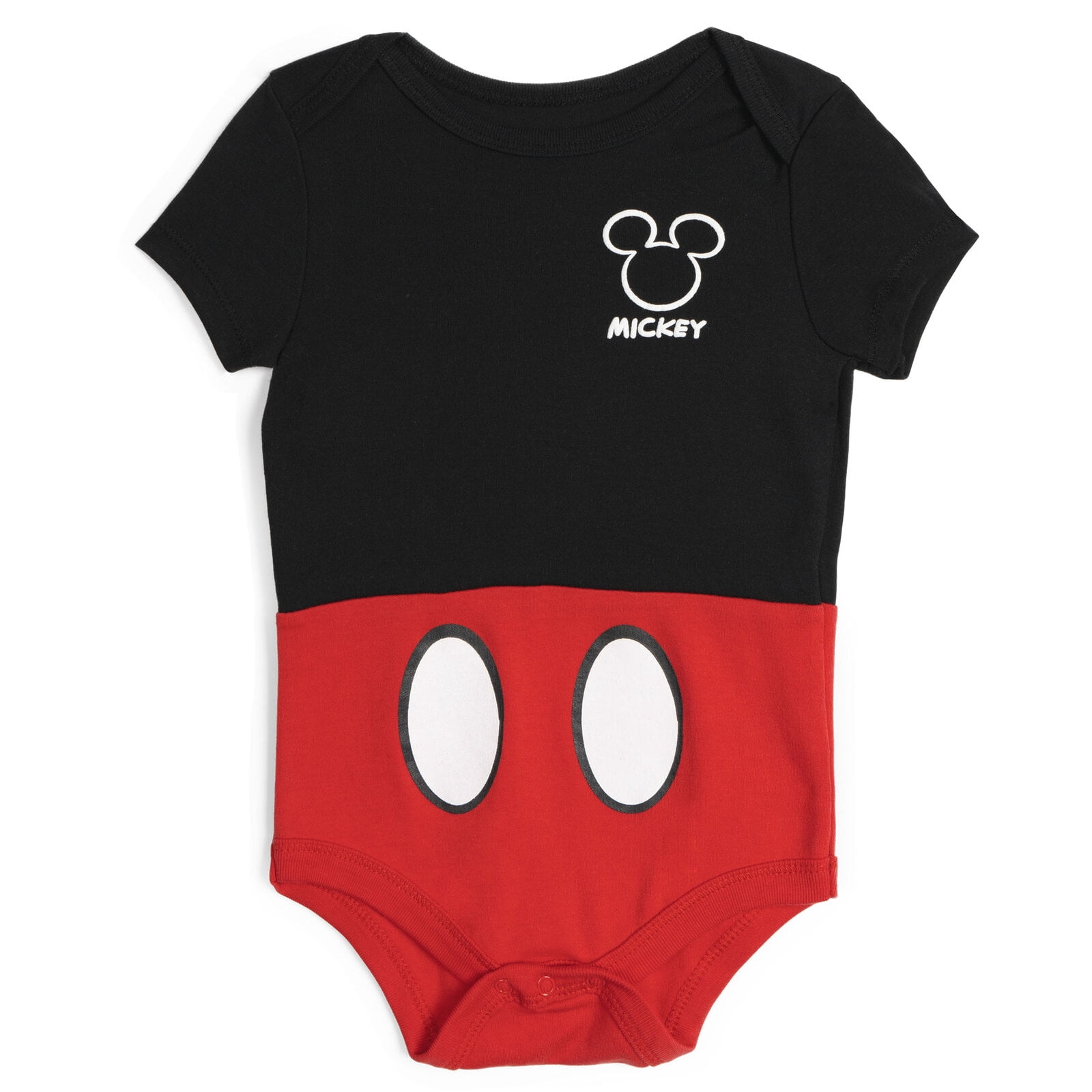 Disney Mickey Mouse Baby Boy or Girl 5-Pack One Piece Bodysuits Yellow Red Grey Multi