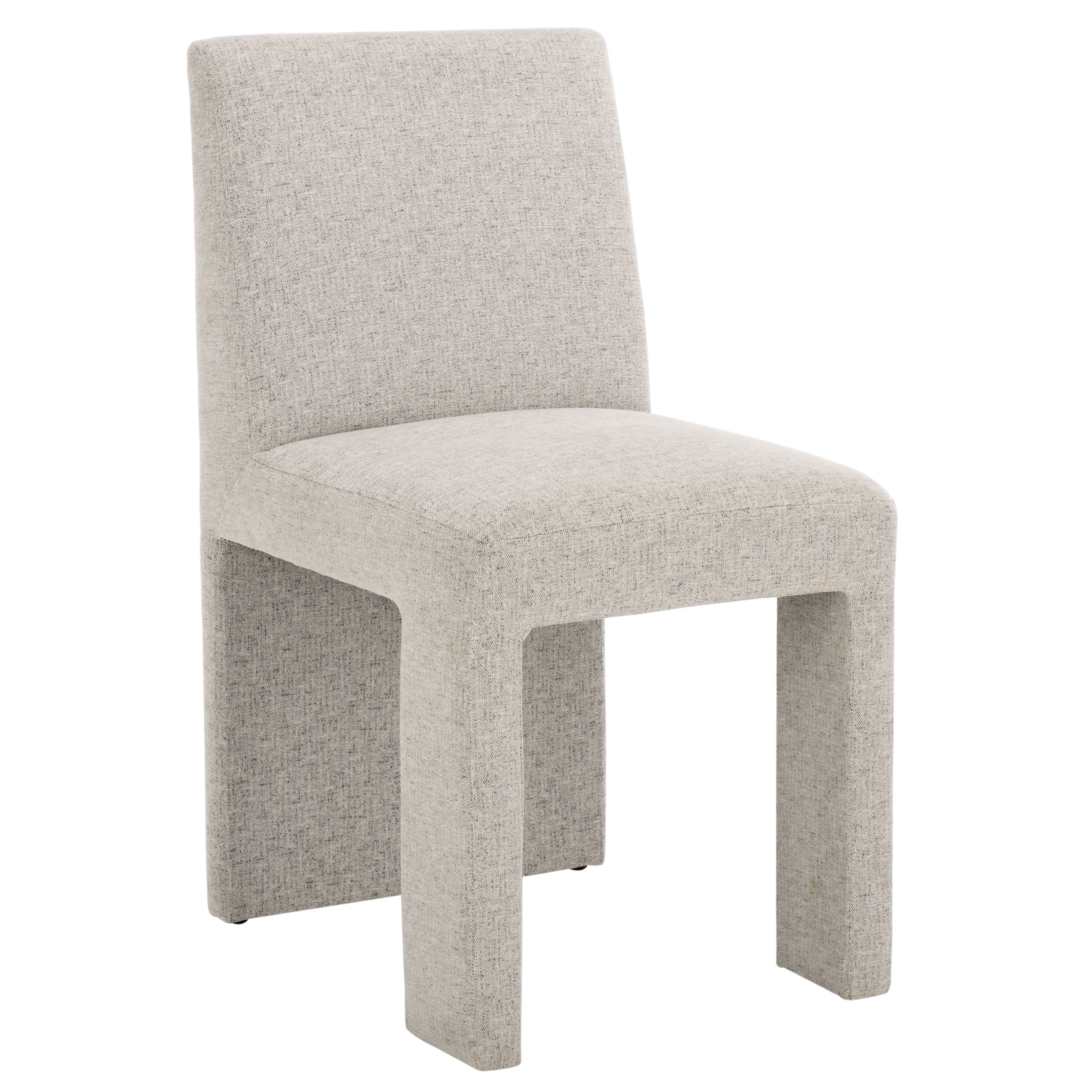 Safavieh Zale Modern Rattan and Wood Dining Side Chair, Light Gray