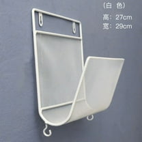 NUOLUX Wall-Mounted Magazine Rack Metal Magazine Newspaper Holder Rack File Newspaper Organizer