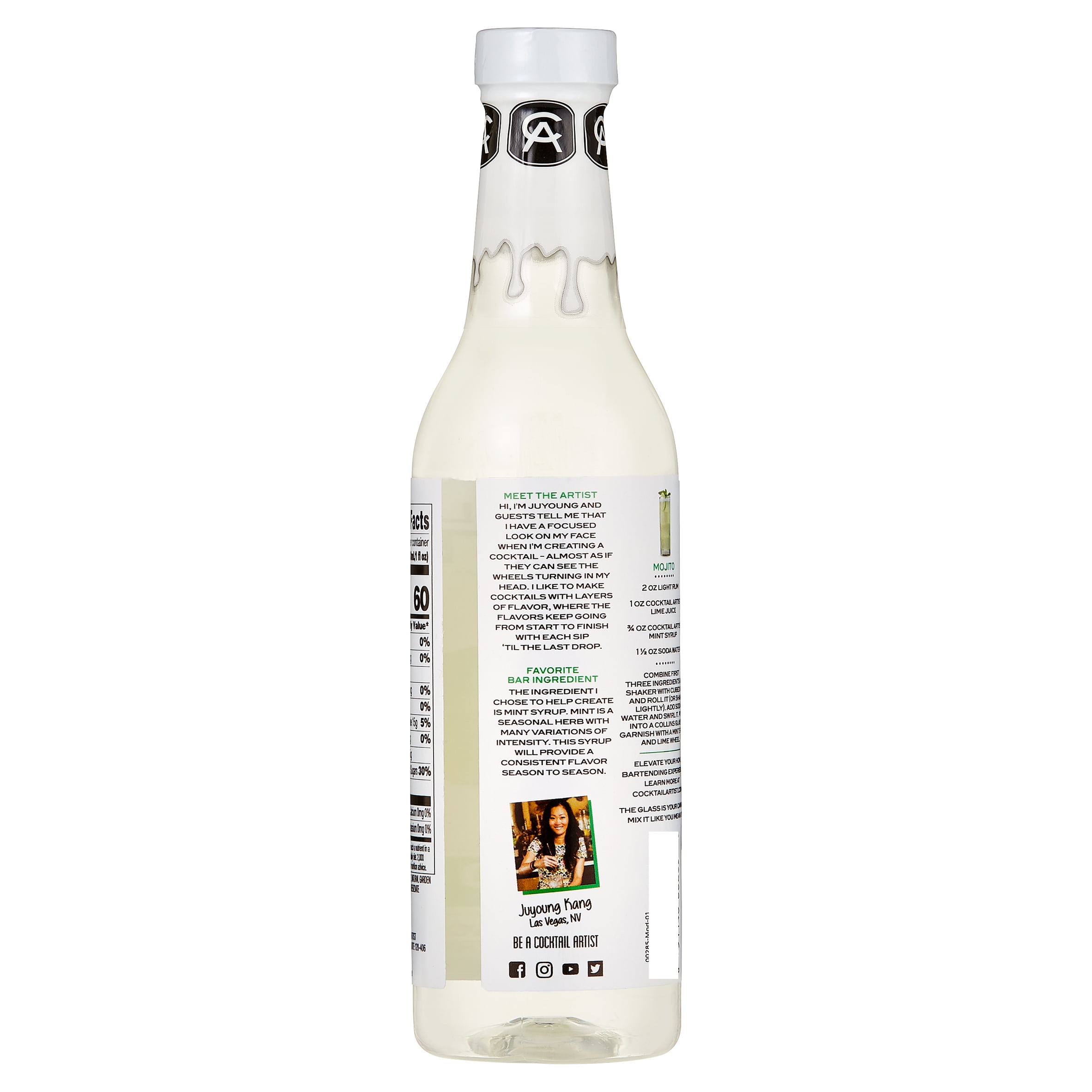 Cocktail Artist Premiun Mint Syrup, 12.6 Oz