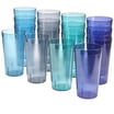 Cafe 20oz Acrylic Shatterproof Drinking Glasses, Tall Outdoor Cups, Set ...