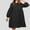 Black Dresses for Women, variant on Fashion Women's Dresses 2025 Casual Long Sleeve Crew Neck Tiered Ruffle A-Line Dress Swing Mini Babydoll Dress Black 6