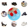 thumbnail image 3 of Gel Heel Cups Height Increase Foot Orthotic Arch Support Heel Pads Red Plantar Fasciitis Inserts, 3 of 8