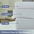 thumbnail image 4 of PAYDA Memory Foam Rectangle Pillow Support Neck and Shoulder for Pain Relief, Bed Pillow for Sleeping with Removable Cover Grey(24"x12"x5", Medium), 4 of 7