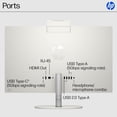 thumbnail image 7 of HP 24 inch All-in-One Desktop PC, FHD Display, AMD Ryzen 7 7730U, 16 GB RAM, 512 GB SSD, AMD Radeon Graphics, Windows 11 Home, 24-cr0032 (2024), 7 of 7