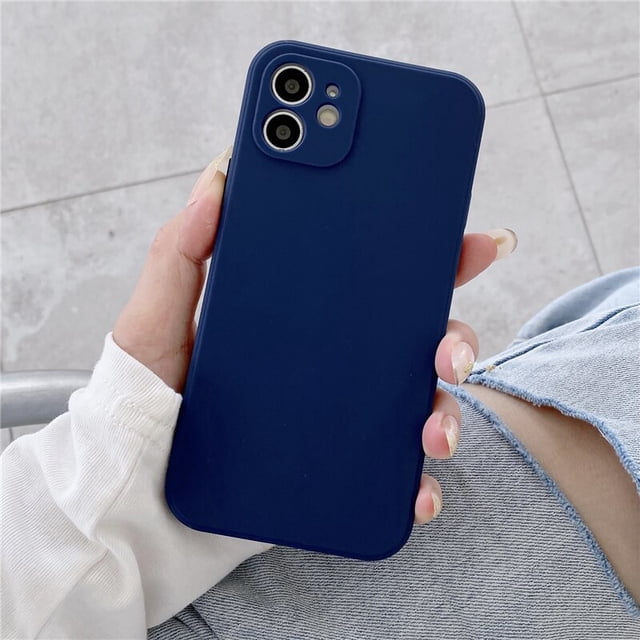 Funda de teléfono de silicona suave de Color caramelo para iPhone 11 12 Pro Max 13Mini XS X XR 7 8 Plus SE2020, funda mate ultrafina a prueba de golpes Tan Jianjun unisex