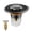 A- Black, variant on Bathroom Sink Drain Plug, Polished Silver Push Button Bounce Core Drain Strainer, 1 Piece Universal Fit for Bathroom Vanity Basin, Anti-Clog Hair Catcher Quick Drain Replacement Parts