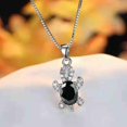 thumbnail image 3 of Clearance! EQWLJWE 925 Sterling Silver Necklace Pendant, DIY Necklace Jewelry, Gemstone Turtle Pendant Women's Tortoise Necklace Ornaments Animal Series Jewelry, Gift for Ladies and Girls, 3 of 5