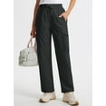 thumbnail image 3 of Rosvigor Womens Hiking Cargo Pants Lightweight Cargo Quick Dry Nylon Pants Travel Trousers With Pockets, 3 of 8