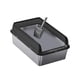thumbnail image 4 of Inodoro para gatos con parte abierta, inodoro para gatos semicerrado, protector contra salpicaduras, fácil de limpiar, bandeja para cama para Negro y L, 4 of 8