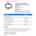 thumbnail image 2 of Fuel Pump Mounting Gasket - Compatible with 1974 - 2001 Jeep Cherokee 1975 1976 1977 1978 1979 1980 1981 1982 1983 1984 1985 1986 1987 1988 1989 1990 1991 1992 1993 1994 1995 1996 1997 1998 1999, 2 of 2