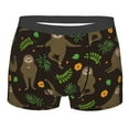 thumbnail image 5 of Uemuo Sloth Doing Yoga Pattern Men's Boxer Briefs,Trunk Anti-Chafing,Comfortable, Durable, and Stylish Underwear-Small, 5 of 9