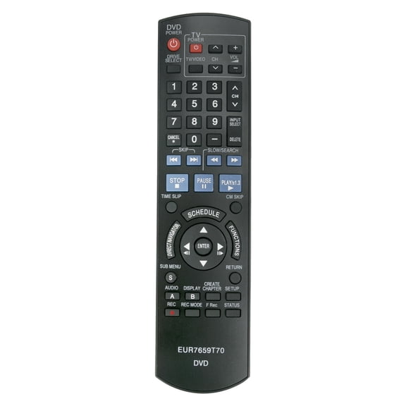 EUR7659T70 Replace Remote for Panasonic DVD Diga DMR-EZ47 DMR-EZ475 DMR-EZ47V