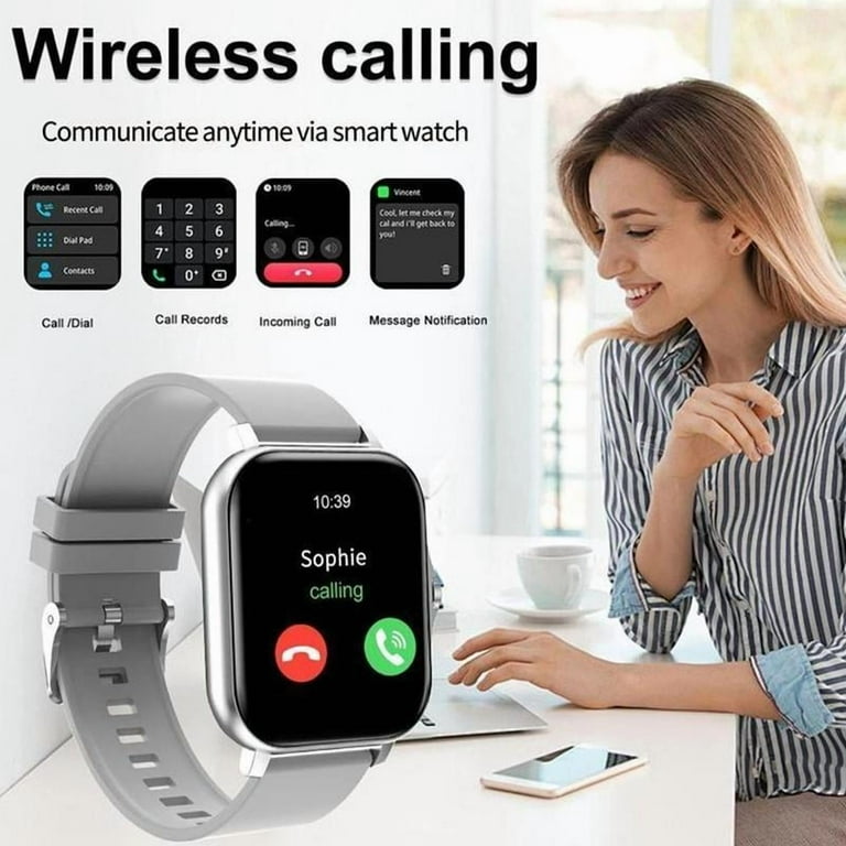 Inch HD Screen Smartwatch Wireless Calling, Message Alerts