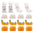 thumbnail image 1 of 1 Ensemble Rabbit Décor en Forme de Carotte Modèle de Paysage Rabbit Décor de Jardin, 1 of 7
