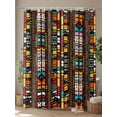 thumbnail image 4 of Abstract Retro Boho Shower Curtain, Southwestern Pattern Bathroom Decor Curtains Set with Hooks, Yellow Brown Waterproof Fabric Home Accessories， Stall 54 X 78 Inch, 4 of 6