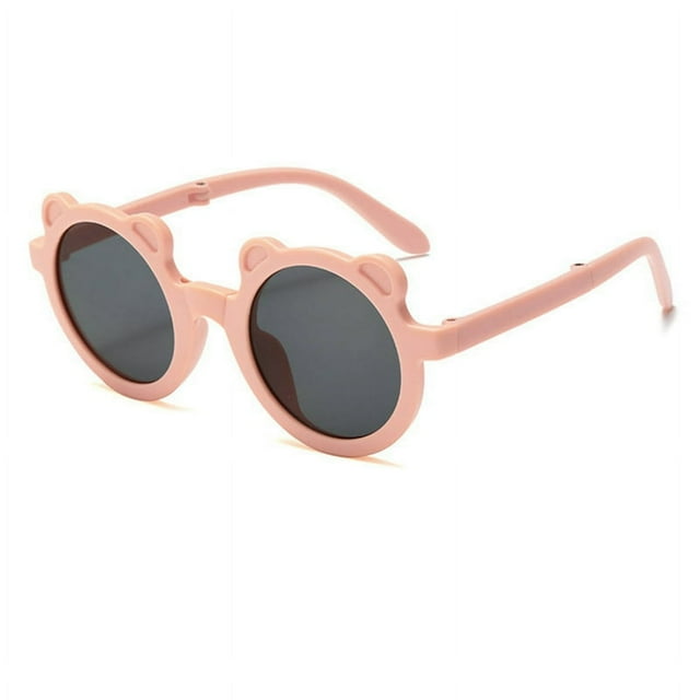 Lunettes de Soleil Pliables à Oreilles d'Ours pour Enfants, Lunettes de Soleil pour Enfants, Lunettes pour Bébé, Lunettes de Protection, Lunettes pour Enfants, Lunettes de Soleil Dessin Animé