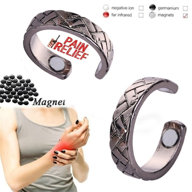 Fiudx Pulsera Desinfectante Linfática Ajustable En Terapia Magnética, Elegante Diseño Escult, Alivio Del Dolor, Potenciador de La Circulación, Hombres y Mujeres, Revestimiento Antioxidante.