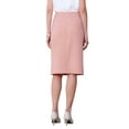 thumbnail image 3 of INSPIRE CHIC Women's Pencil Skirt High Waist Elegant Work Office Bodycon Skirts S Pink, 3 of 5