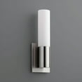 thumbnail image 3 of 14.38 Inch 11.9W 120V 1 Led Wall Sconce-Aged Brass Finish-Matte White Glass Color Oxygen Lighting 3-528-40, 3 of 7