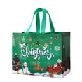 thumbnail image 1 of Christmas Decorations Bags Reusable Christmas Tote Bags with Handles Christmas Bags Multifunctional Non Woven Christmas Bags for Gifts Wrapping Shopping Xmas Party Bags, 1 of 7