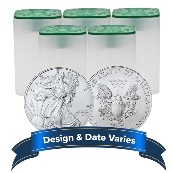 Lot of 100 - $1 American Silver Eagle 1 oz Random Year BU