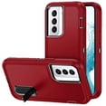 thumbnail image 3 of GSA PEAK 3in1 Hybrid Stand Case For Samsung Galaxy S22 - Black/Red, 3 of 3