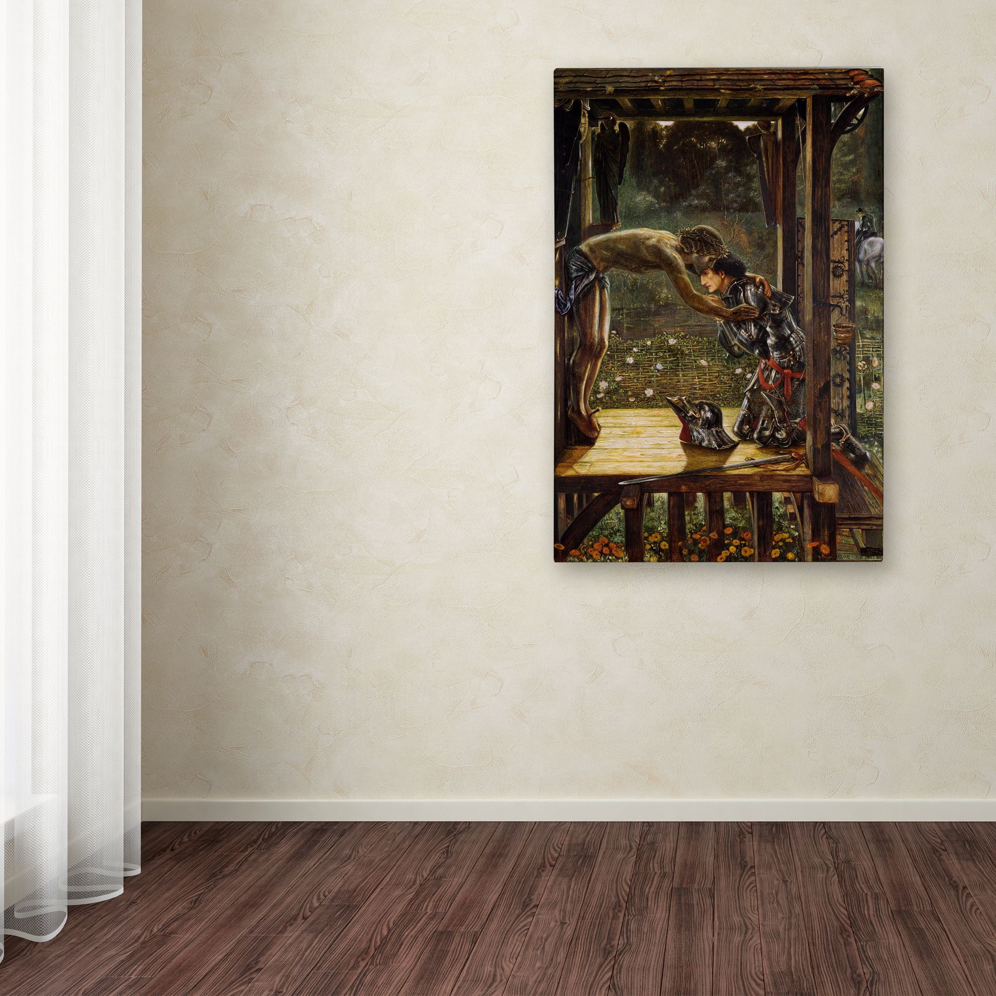 Trademark Fine Art 'The Merciful Knight' Canvas Art by Edward Burne-Jones