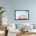thumbnail image 3 of Stupell Industries Coastal Pink Bus on Tropical Shores Black Floating Frame Canvas Art, 31 x 21, by Arlington Prints, 3 of 8