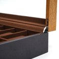 thumbnail image 3 of 12-Slots Watch Box Wood Organizer Top Glass Jewelry Storage Display Case+Lock, 3 of 12