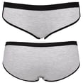 thumbnail image 3 of Curve Muse Women's Cotton Bikini Hipster Briefs BoyShorts Underwear-Multipack-PACKB-M/6, 3 of 6